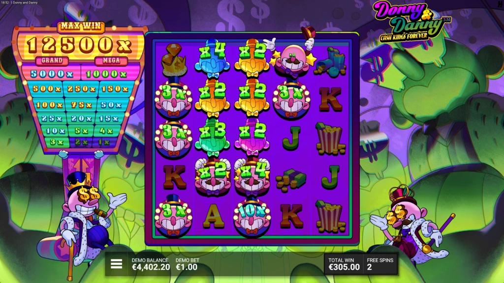 Donny and Danny - Expanding Multiplier Wilds in Free Spins